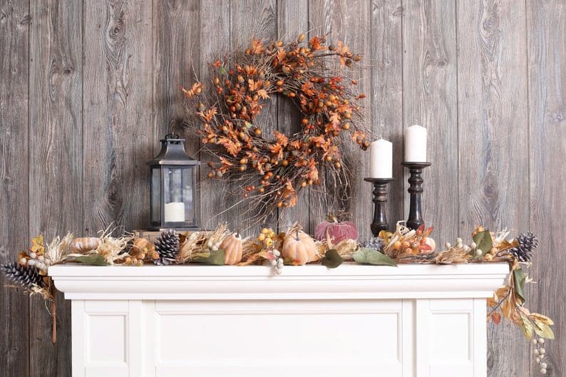 14. Acorn & Fall Leaves Front Door Twig Autumn Wreath 14. Acorn & Fall Leaves Front Door Twig Autumn Wreath