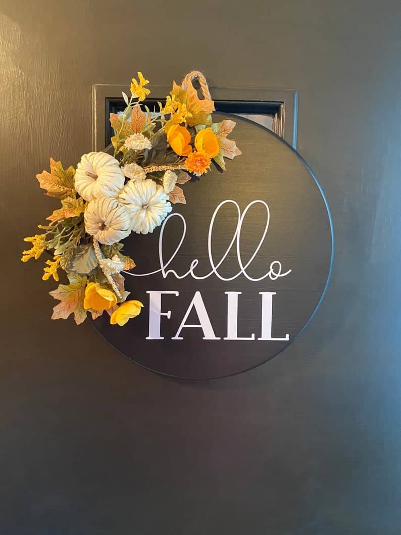 3. Hello Fall Door Hanger 3. Hello Fall Door Hanger