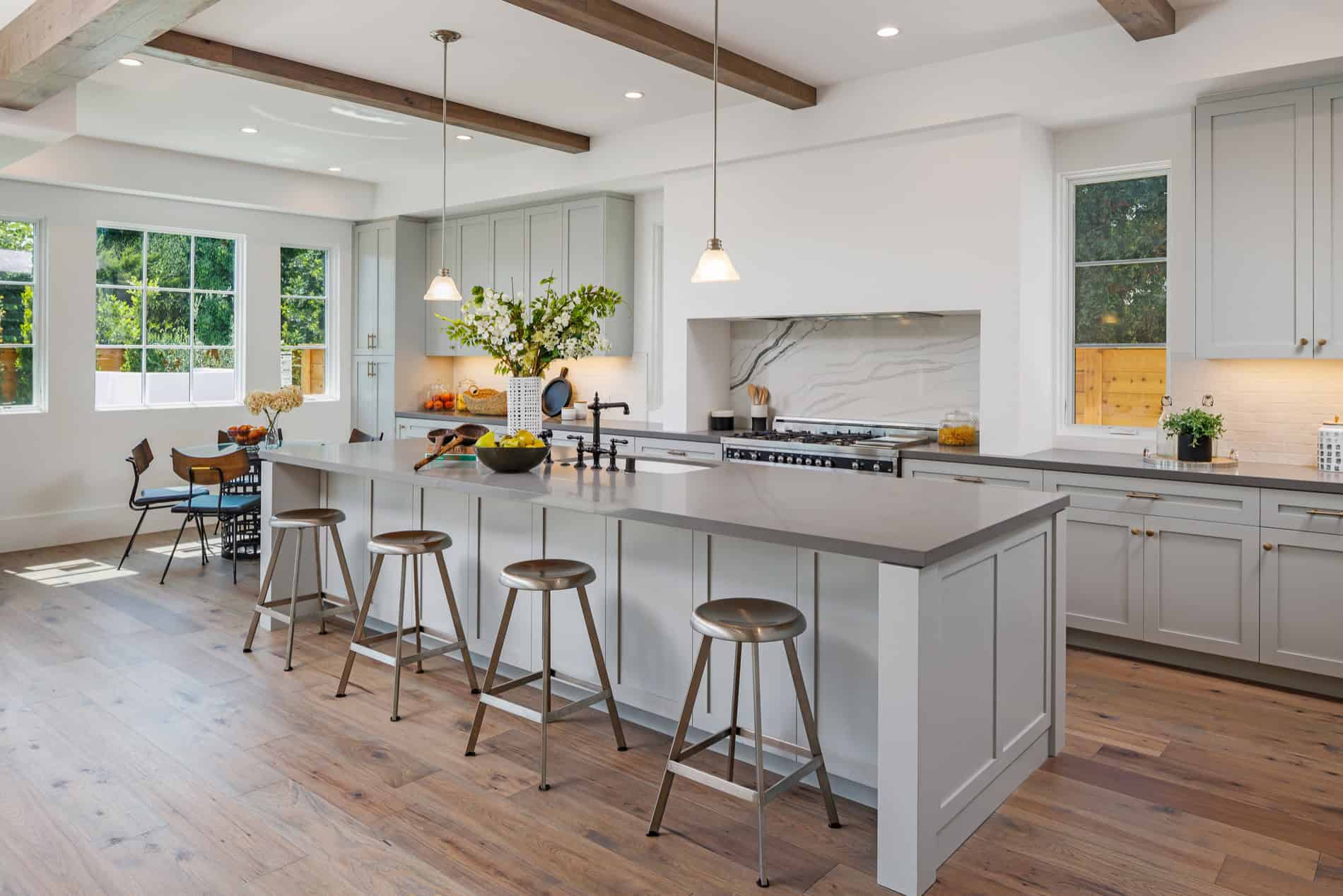 off white mediterranean kitchen design