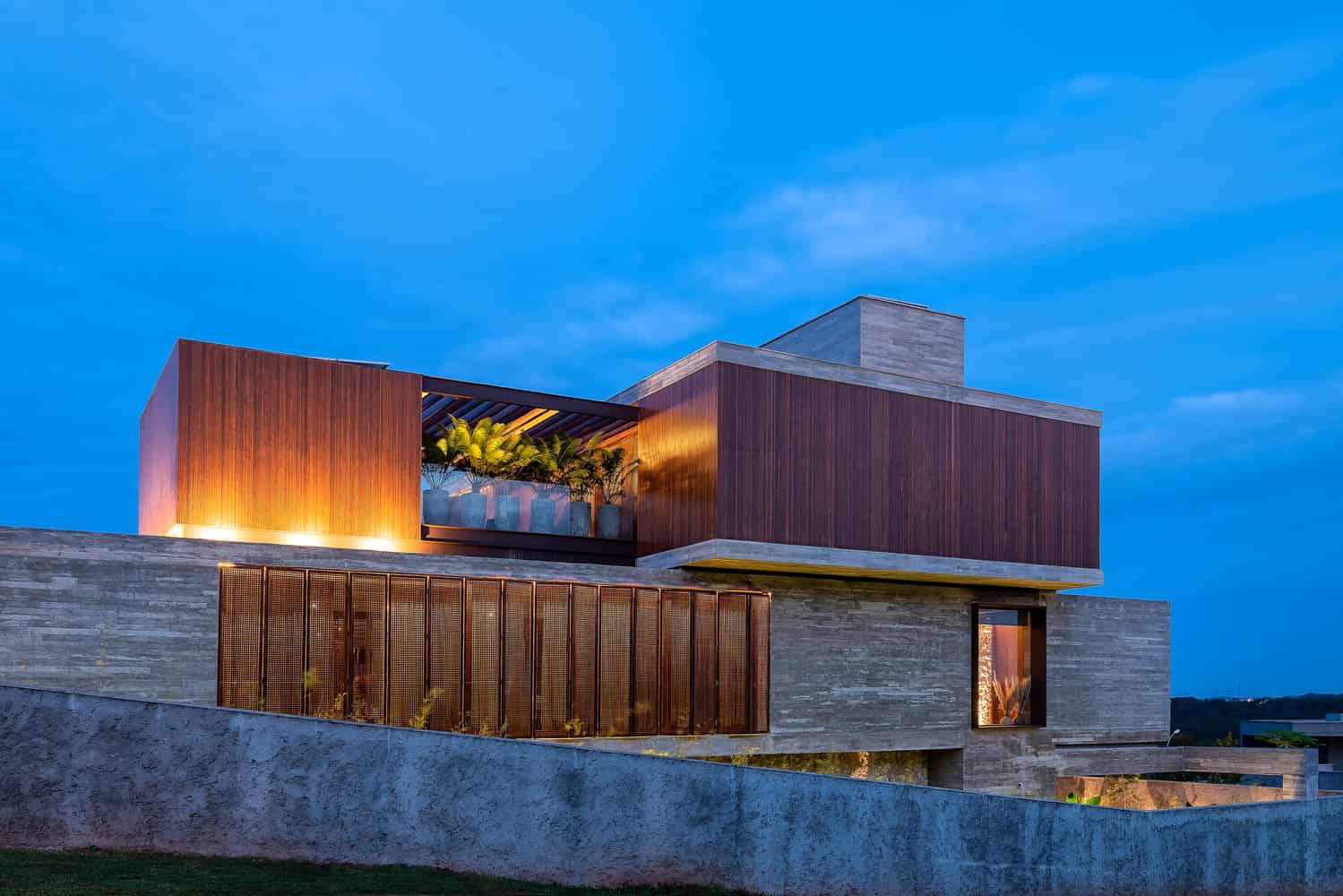 Corten House by Costaveras Arquitetos in Brazil Corten House by Costaveras Arquitetos in Brazil