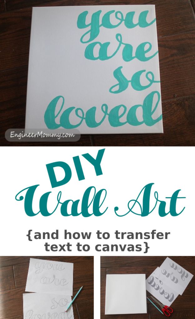 17 Fun DIY Canvas and Photo Transfer Crafts That Will Personalize Your Home