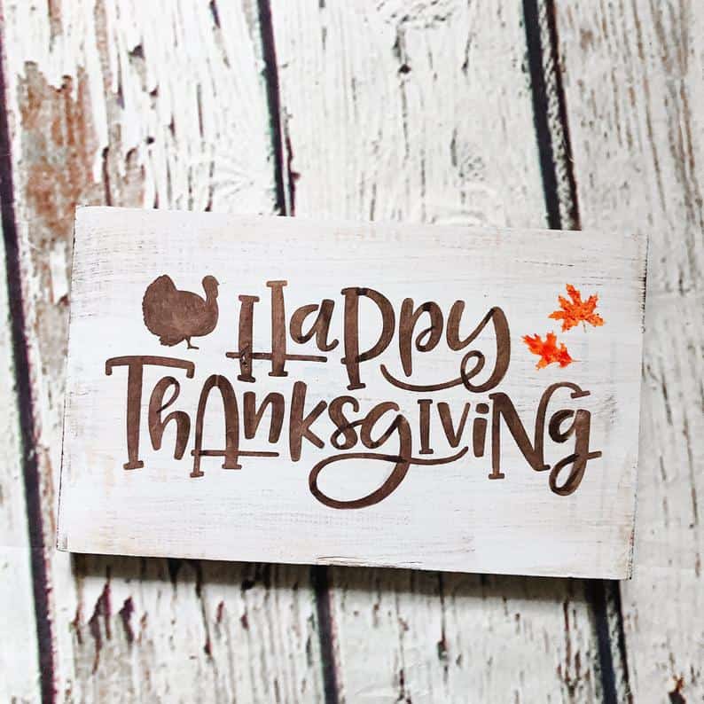 1. Thanksgiving Wood Sign 1. Thanksgiving Wood Sign