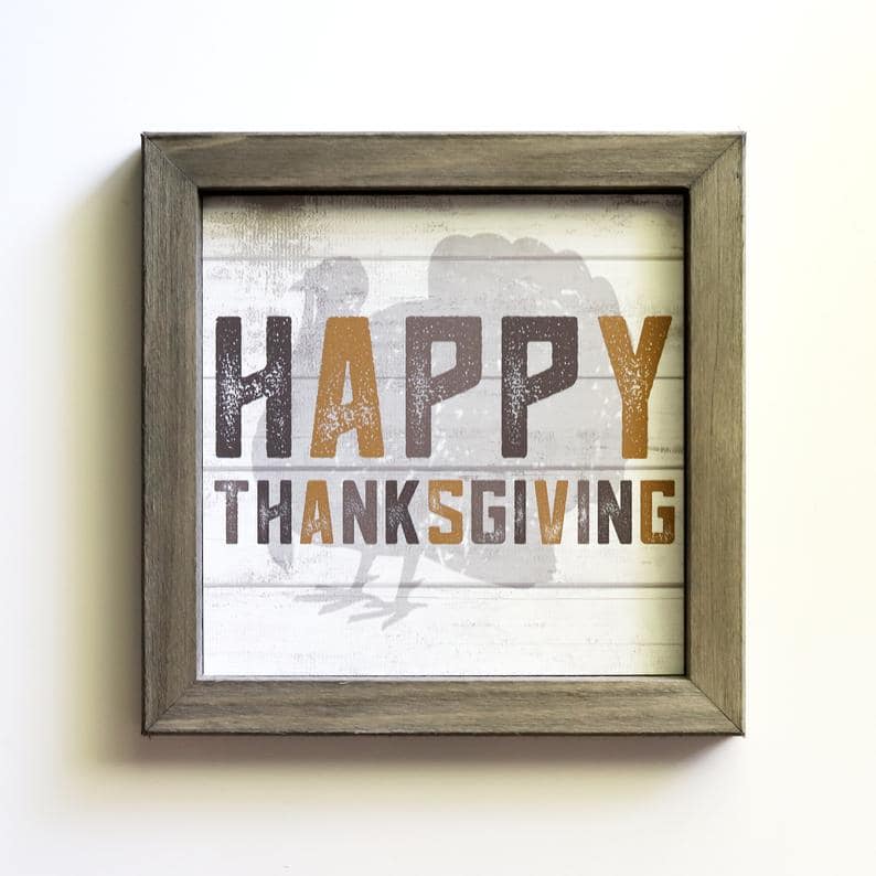 11. Happy Thanksgiving Sign 11. Happy Thanksgiving Sign
