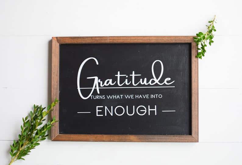 15. Gratitude Farmhouse Style Sign 15. Gratitude Farmhouse Style Sign