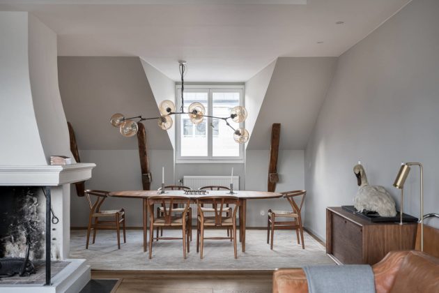 Lots of Woods & Lots of Design in a Spectacular Swedish Penthouse