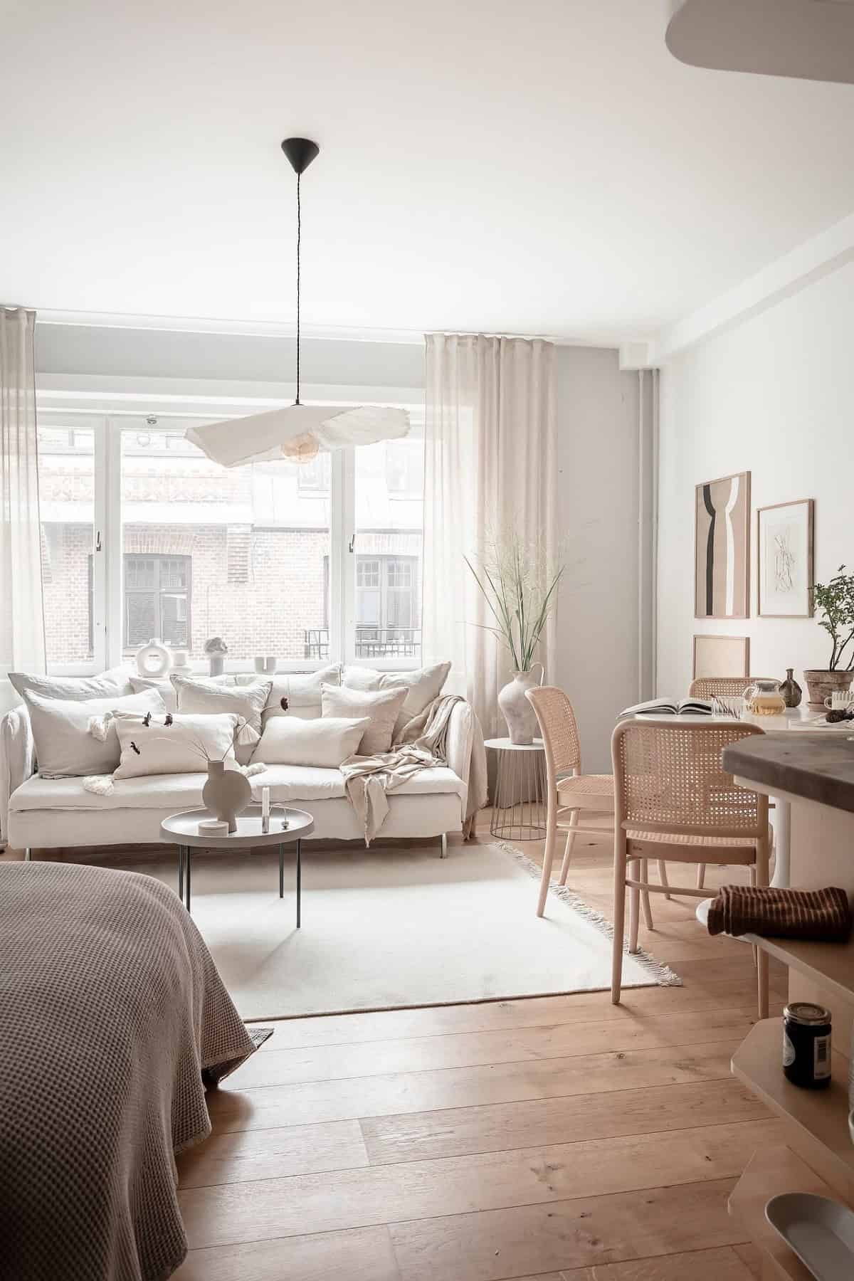 Inspiration for Small Studios in Natural Nordic Style Inspiration for Small Studios in Natural Nordic Style