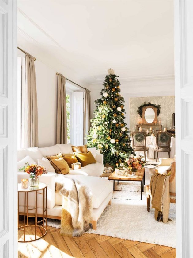 The Best 10 Christmas Living Rooms ( Part I)