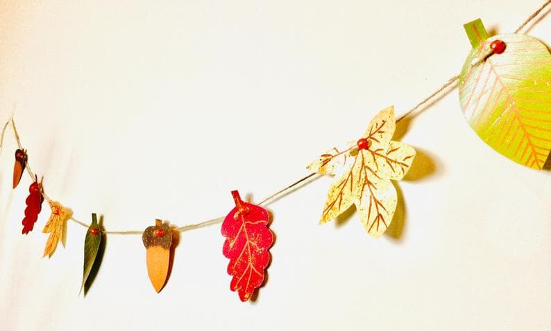 1. Fall Leaf Garland 1. Fall Leaf Garland