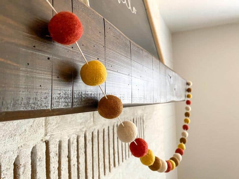 4. Fall Harvest Pom Pom Garland 4. Fall Harvest Pom Pom Garland