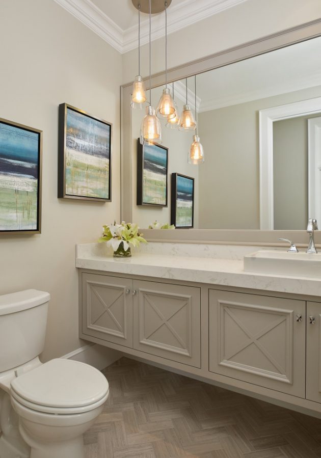 18 Elegant Traditional Powder Room Interiors That Will Stun You