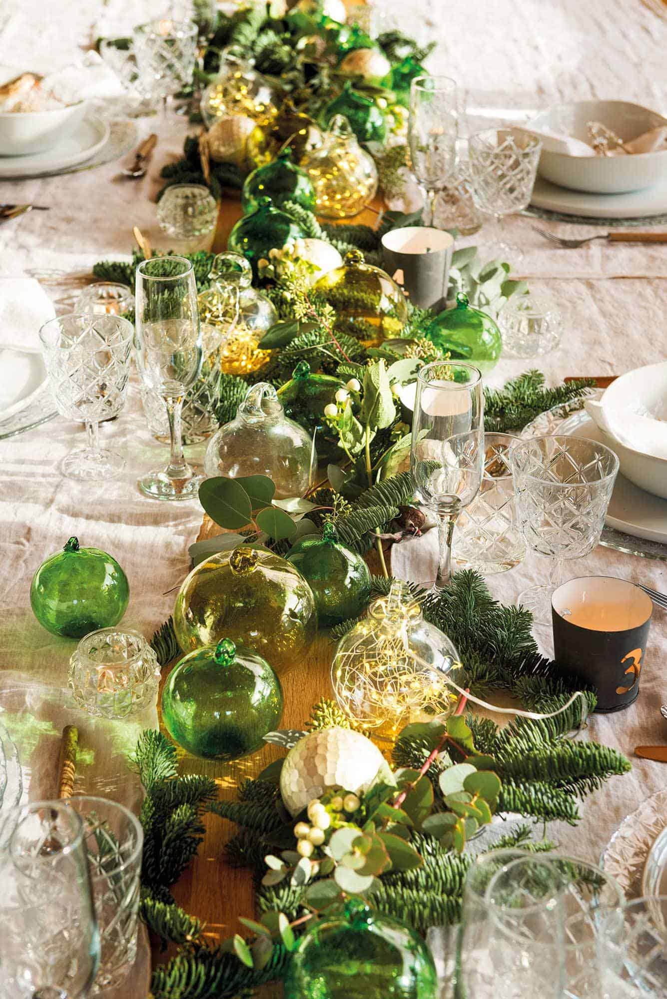 4. A MAGICAL CHRISTMAS CENTER WITH LIGHTS