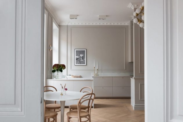 Elegant & Refined Swedish Apartment For Your Scandinavian Look Alike Home