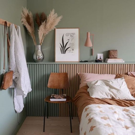Sage Green Color to Refresh the Bedroom
