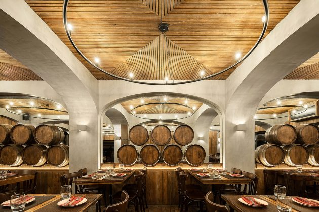 BARRIL Restaurant by Paulo Merlini Architects in Gondomar, Portugal