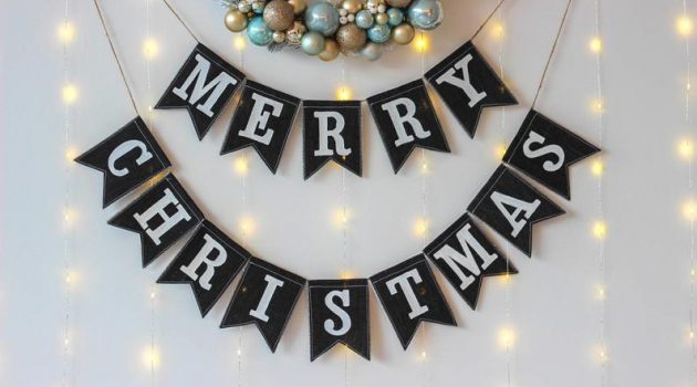 15 Cute Christmas Bunting Ideas For A Last-Minute Touch