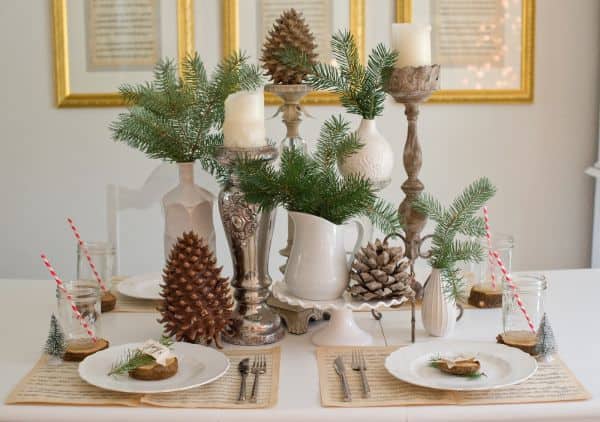 4. Rustic Tablescape for winter 4. Rustic Tablescape for winter