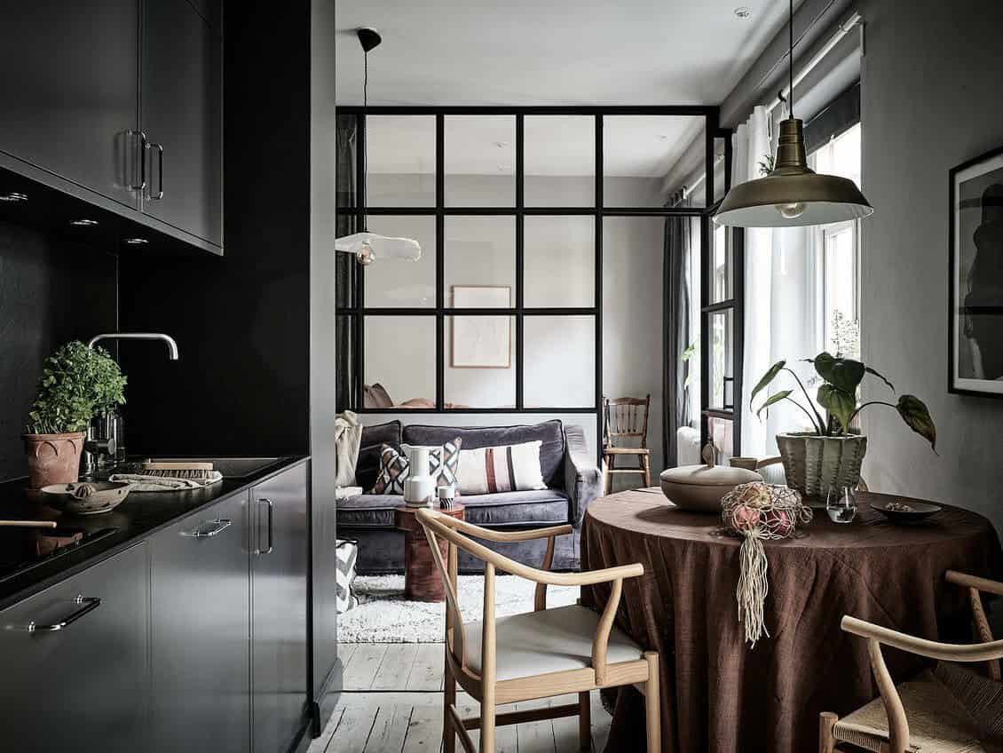 Dark Scandinavian Apartment You Will Immediately Love Dark Scandinavian Apartment You Will Immediately Love