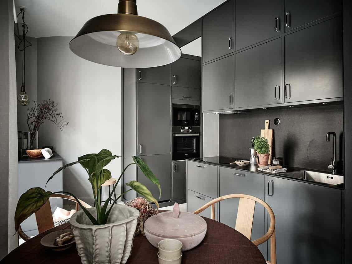 Dark Scandinavian Apartment You Will Immediately Love Dark Scandinavian Apartment You Will Immediately Love