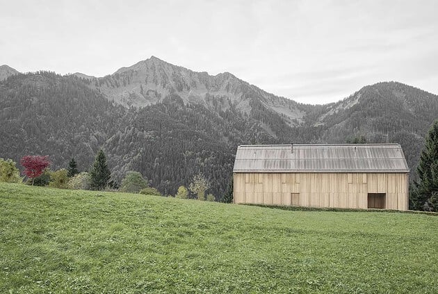 Haus am Stürcherwald by Bernardo Bader Architekten in Laterns, Austria