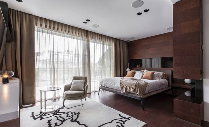 A Sophisticated Chalet in Chocolate And Gold Tones