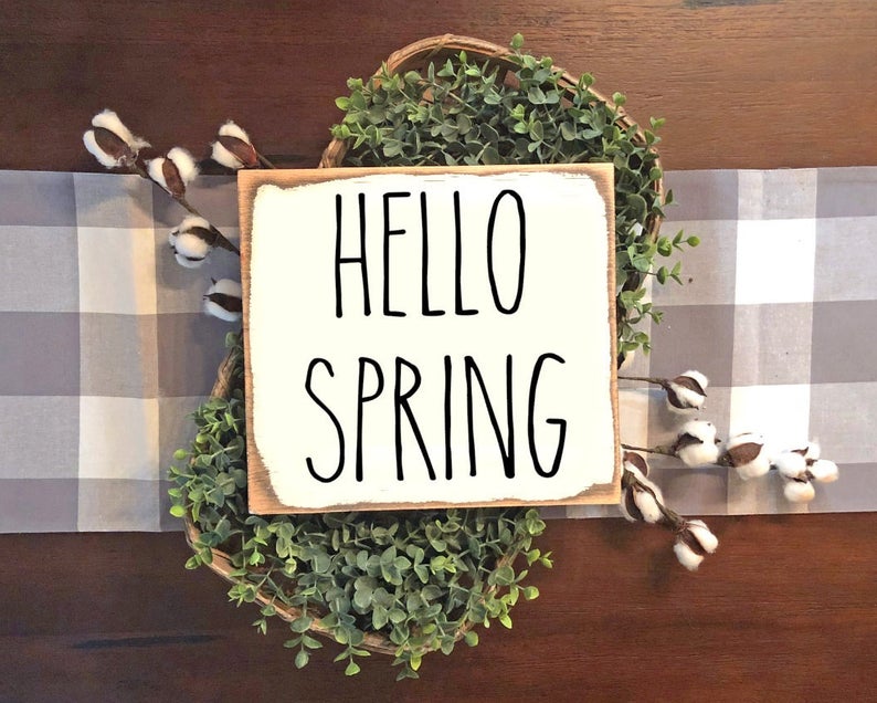 18 Beautiful Spring Sign Decoration Ideas To Ter Around Your Home - Home Sign Decor Ideas