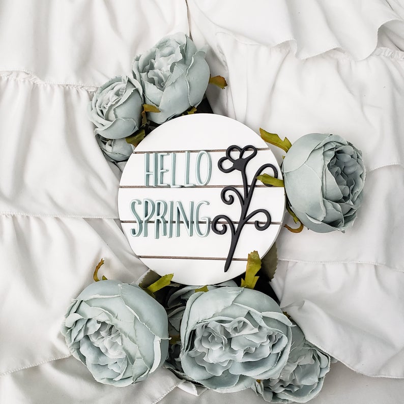 18 Beautiful Spring Sign Decoration Ideas To Scatter Around Your Home
