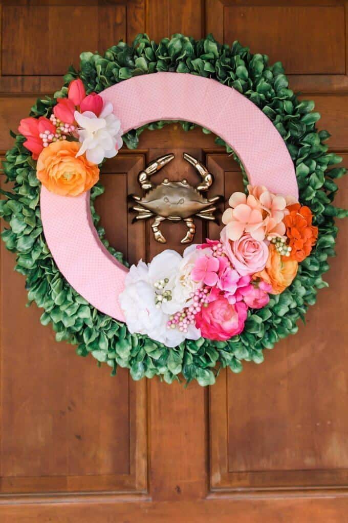 3. Easy Spring Front Door Wreath 3. Easy Spring Front Door Wreath