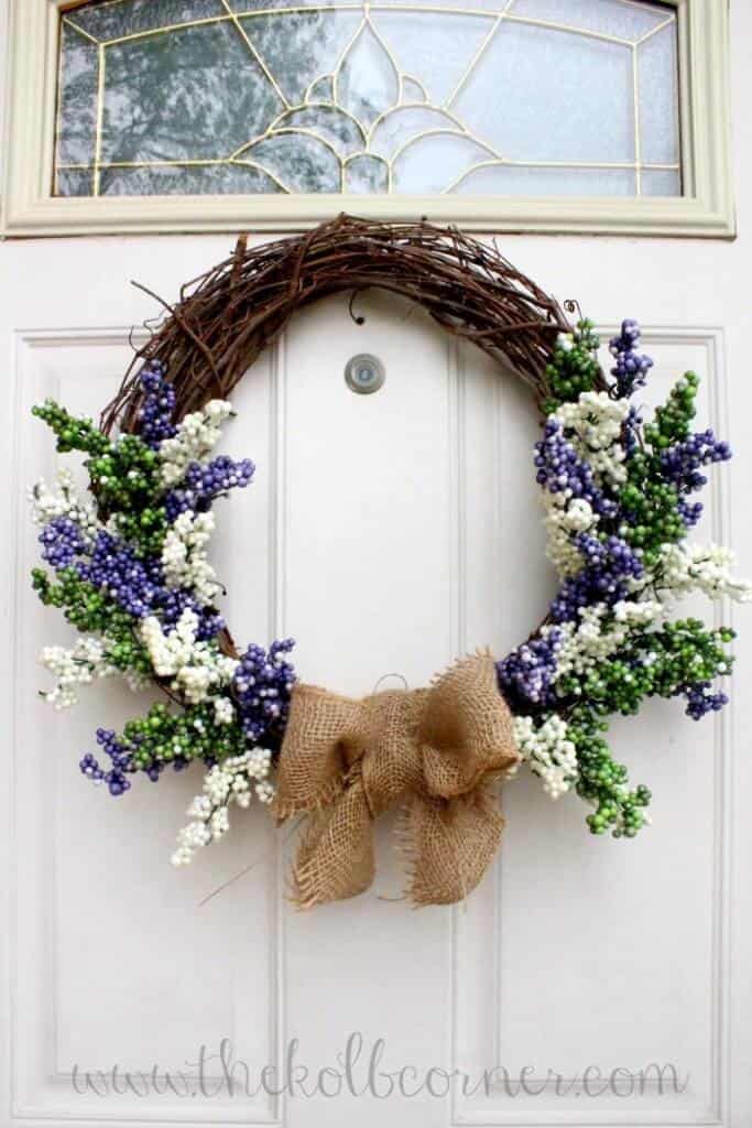 4. Spring Berry and Burlap Wreath 4. Spring Berry and Burlap Wreath