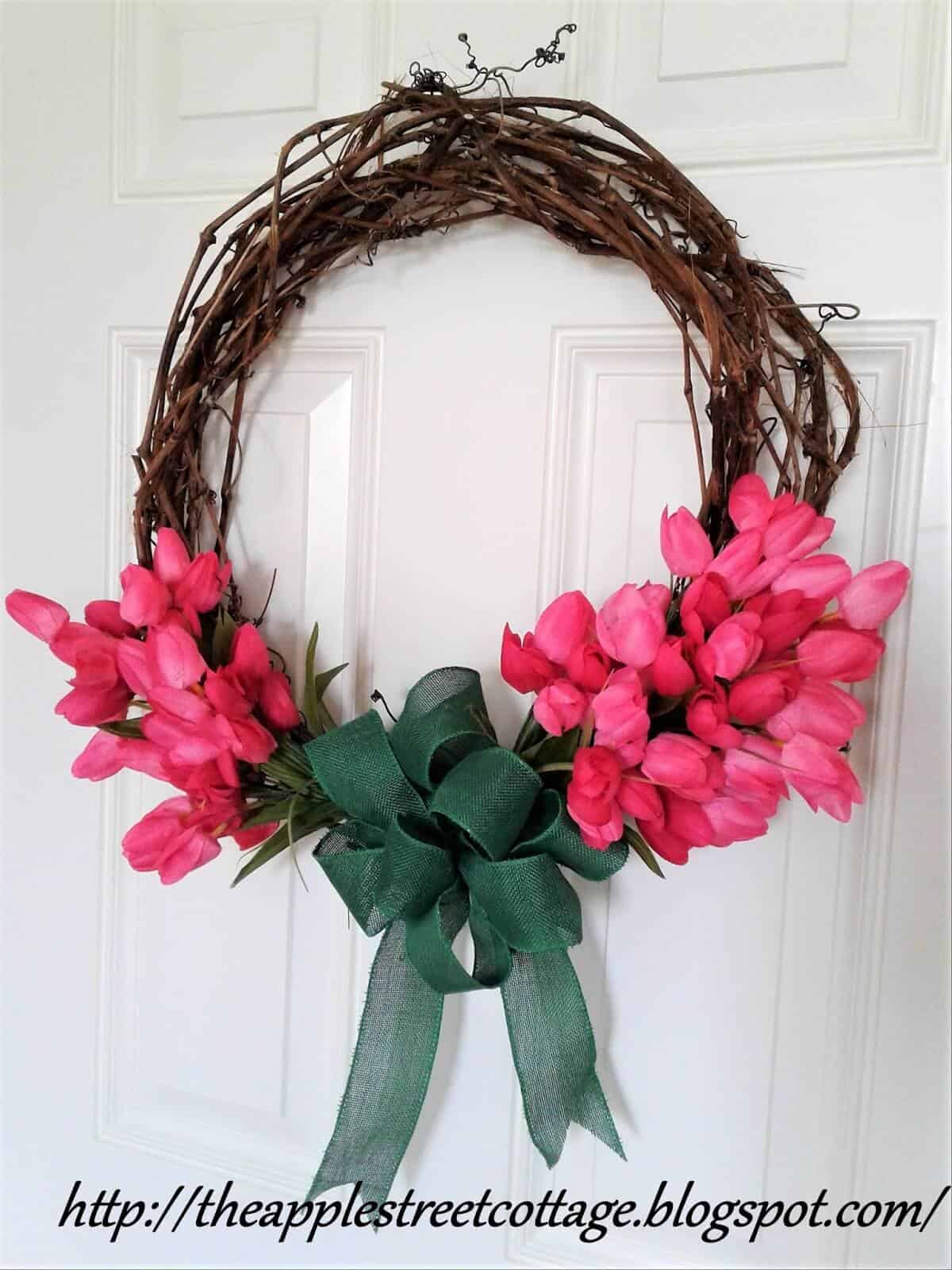 6. Spring Grapevine & Tulips Wreath 6. Spring Grapevine & Tulips Wreath