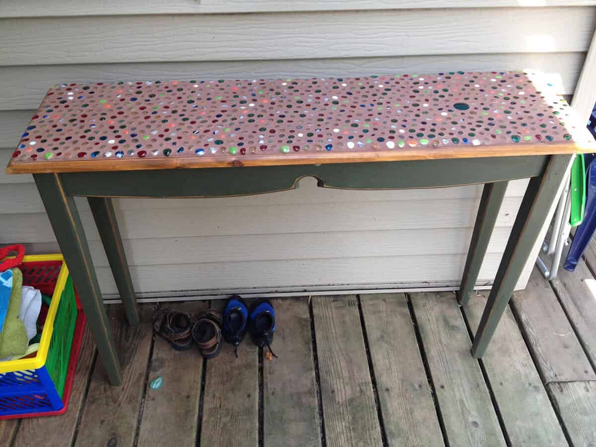 13. DIY Marble Mosaic Table Top 13. DIY Marble Mosaic Table Top