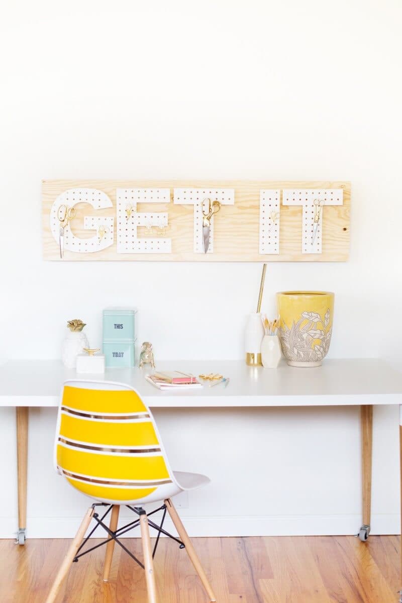 7. DIY Pegboard Words 7. DIY Pegboard Words