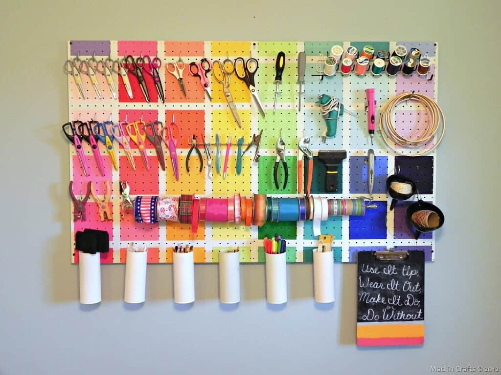 8. Colorful Pegboard 8. Colorful Pegboard