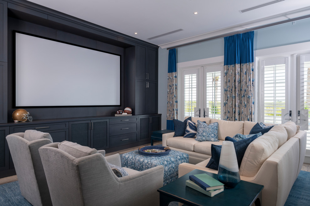 16 Beautiful Coastal Home Theater Designs You Never Knew You Needed
