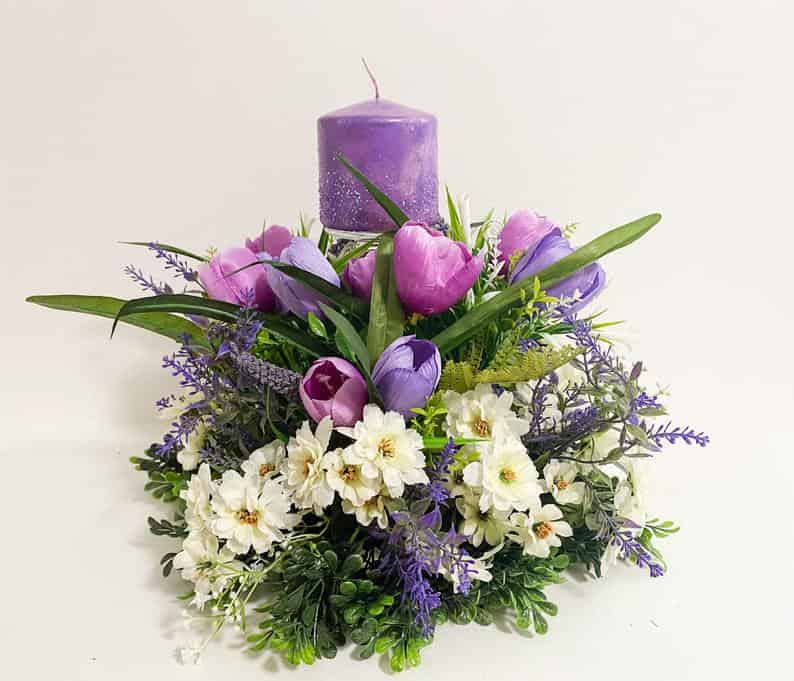 11. Floral Arrangement with candle 11. Floral Arrangement with candle
