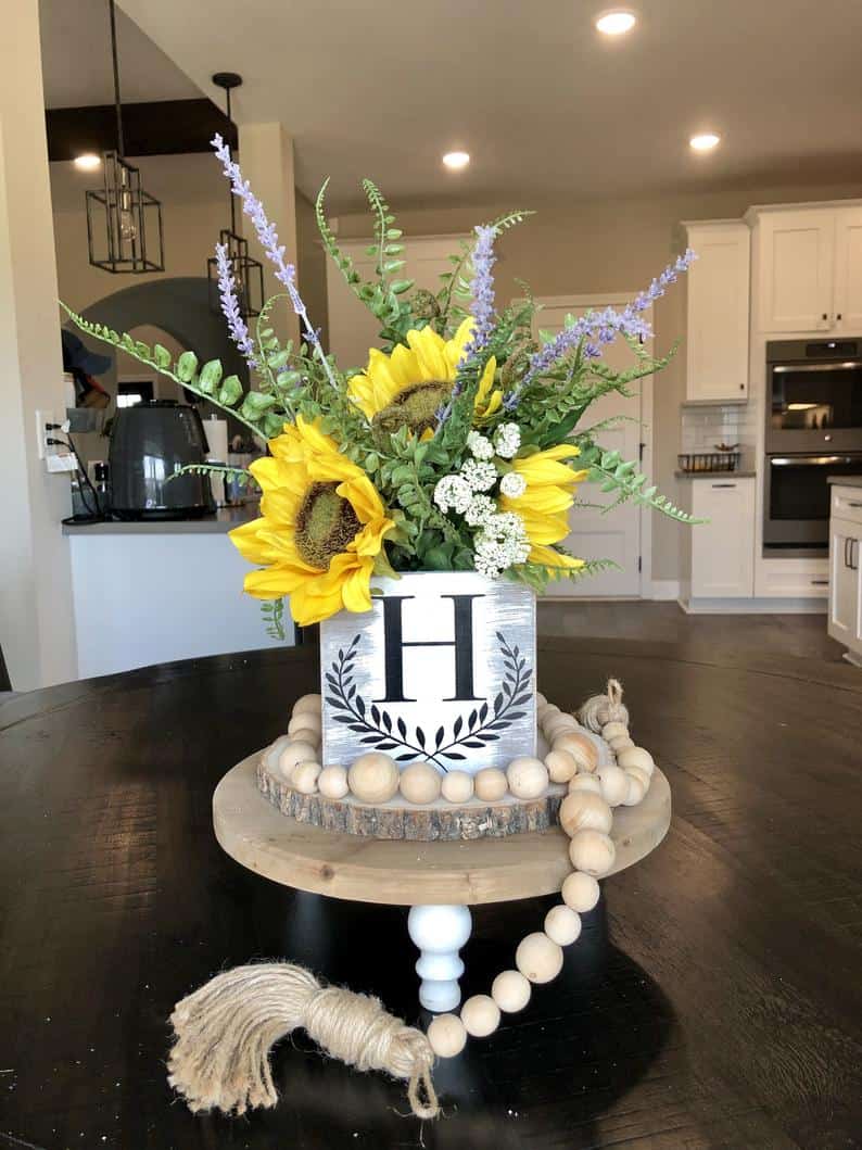 5. Lavender & Sunflower Table Décor 5. Lavender & Sunflower Table Décor