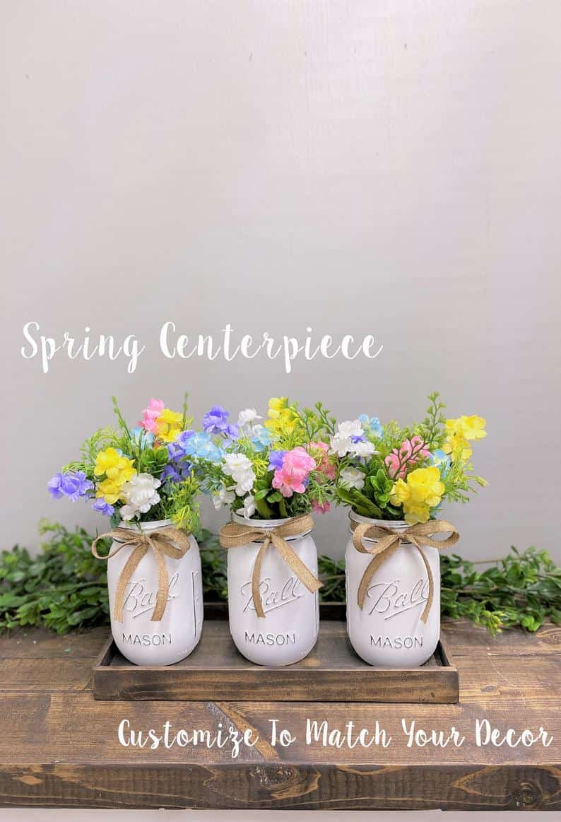 7. Refreshing Mason Jar Centerpiece 7. Refreshing Mason Jar Centerpiece