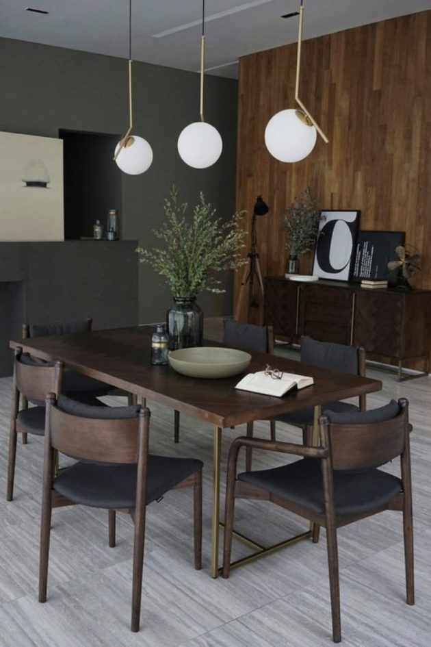 The Perfect Dining Room With A Touch of Masculanity
