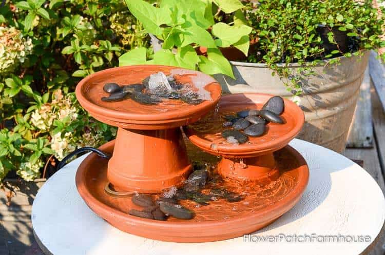 1. DIY Terra Cotta Pot Fountain 1. DIY Terra Cotta Pot Fountain