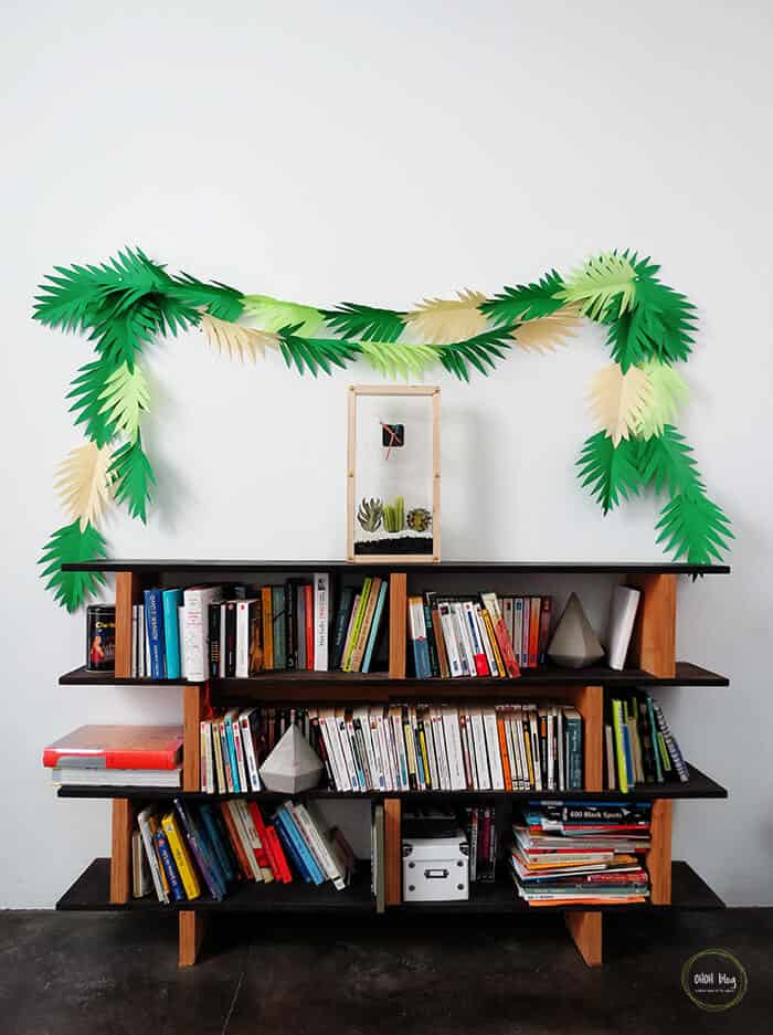 15. Make a tropical paper leaves garland 15. Make a tropical paper leaves garland