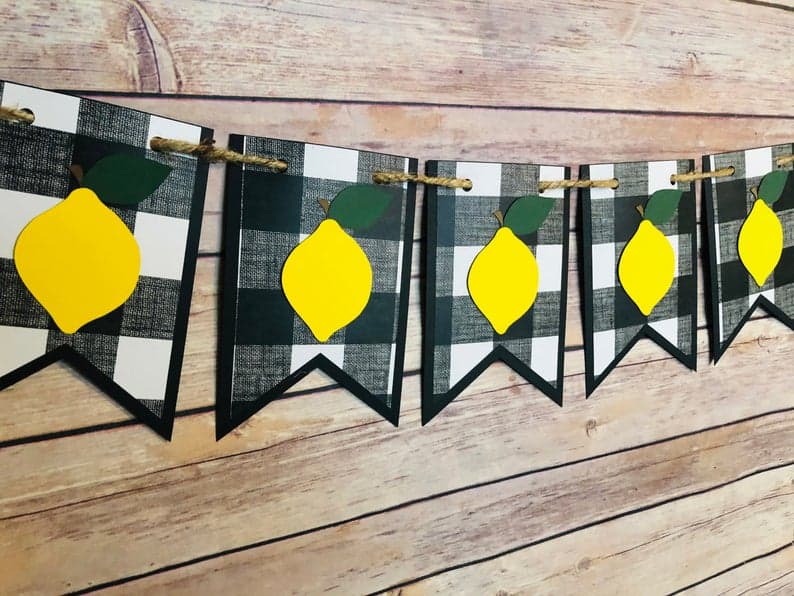 1. Buffalo check lemon banner 1. Buffalo check lemon banner
