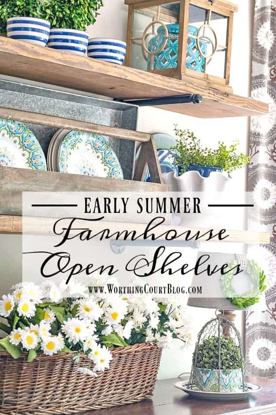 12. Early Summer Rustic Farmhouse Open Shelf Décor 12. Early Summer Rustic Farmhouse Open Shelf Décor