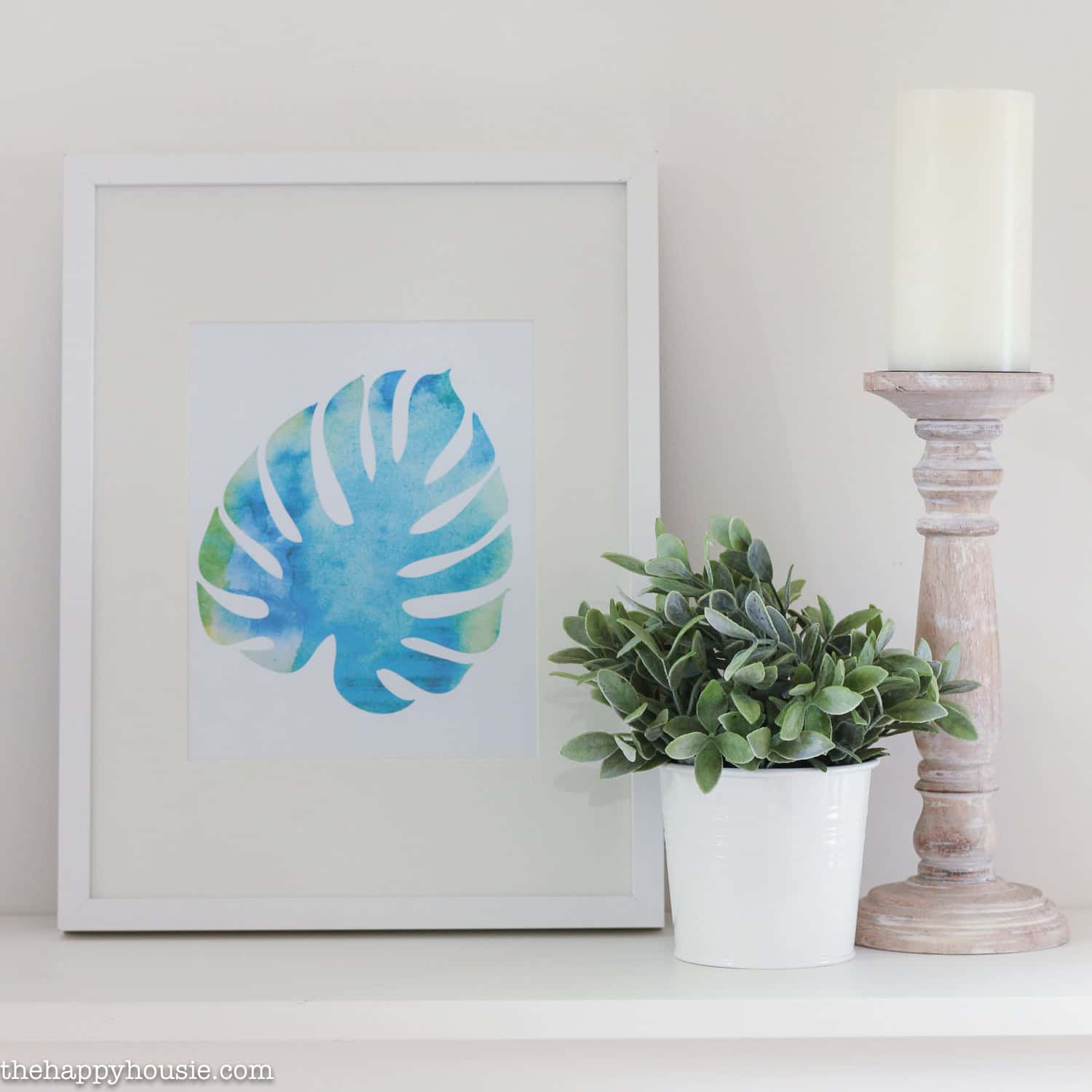 17. Tropical Watercolor Palm Leaves 17. Tropical Watercolor Palm Leaves