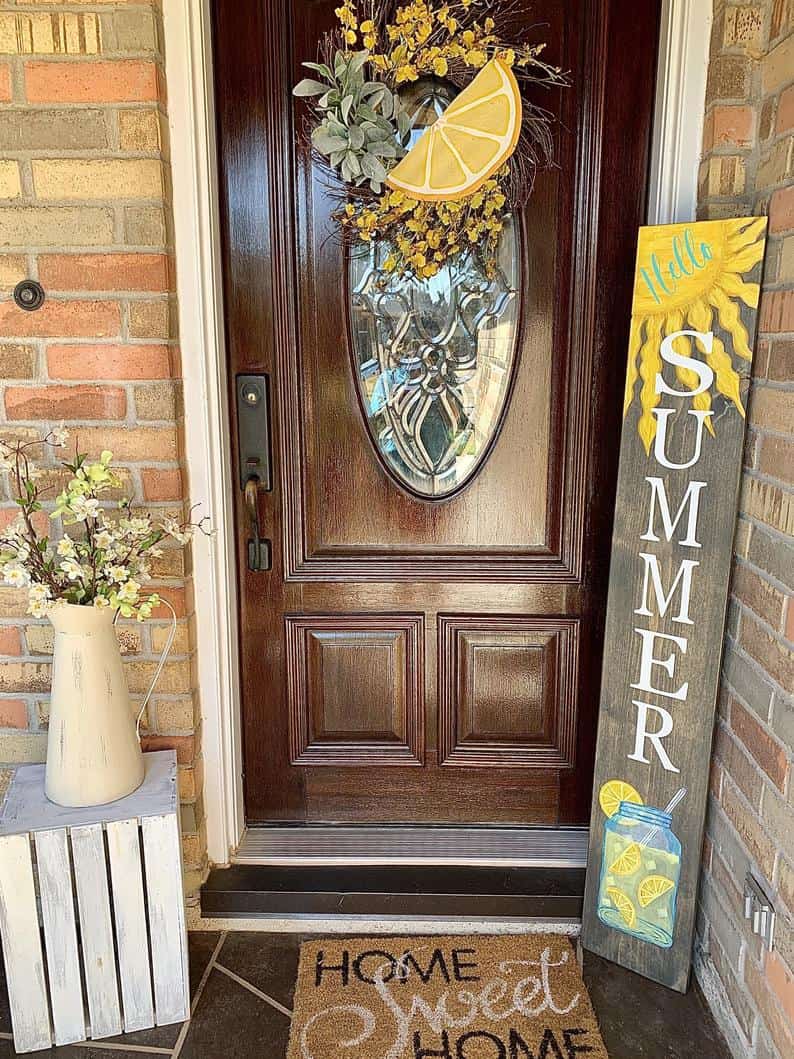 2. Hello Summer Lemonade Porch Leaner 2. Hello Summer Lemonade Porch Leaner