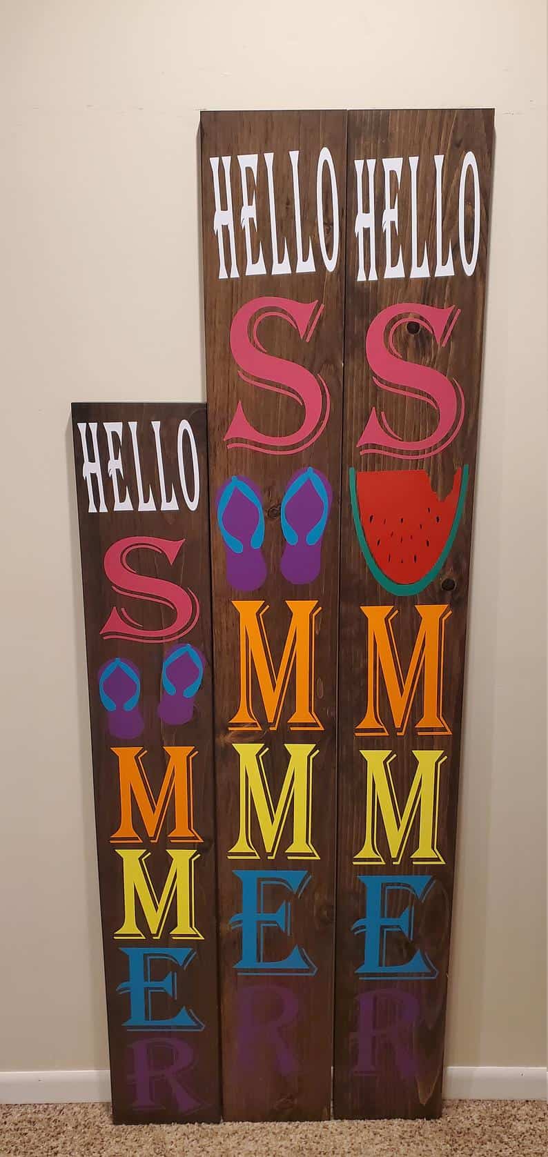 6. Hello Summer Porch Sign 6. Hello Summer Porch Sign