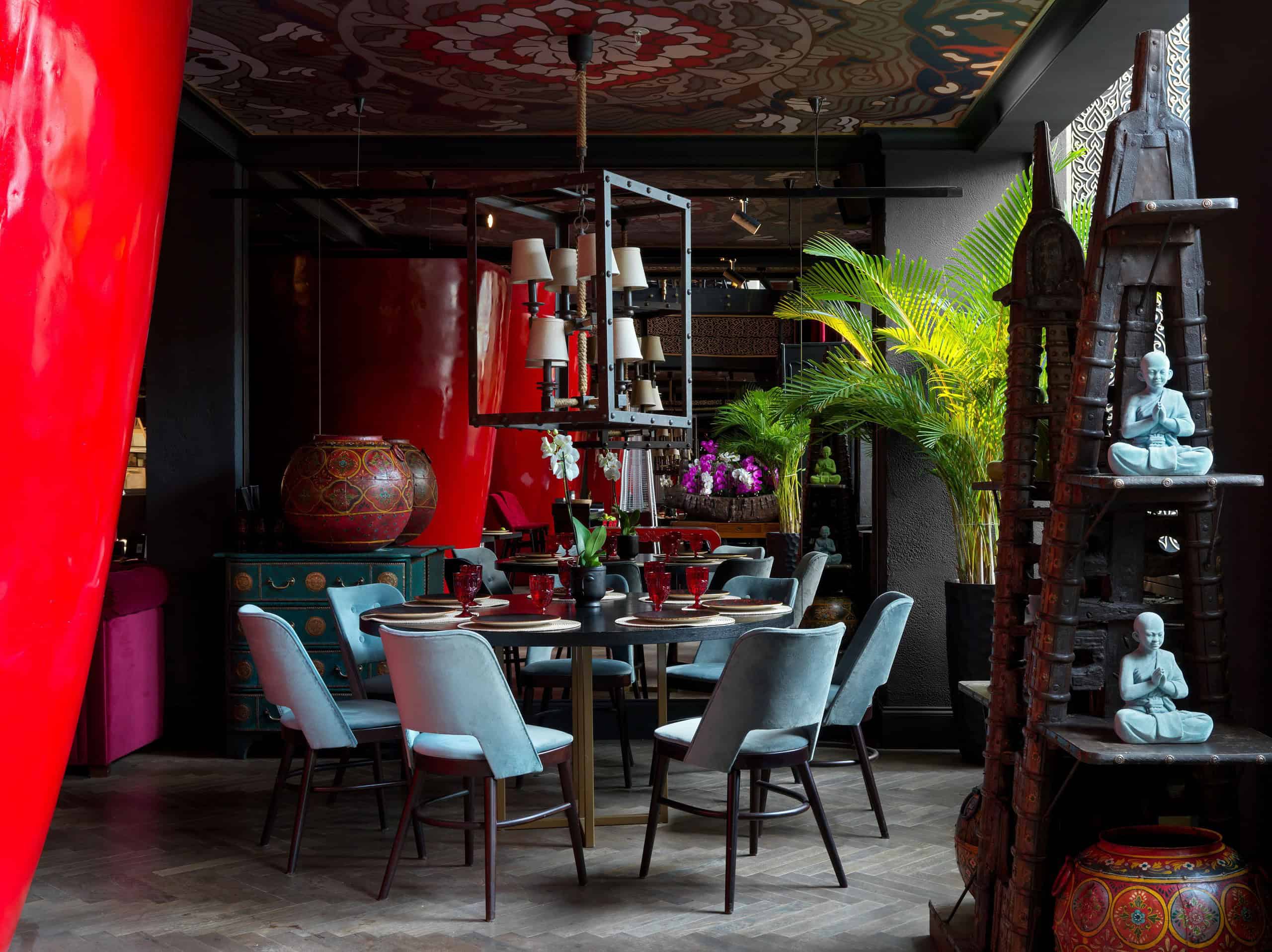 Restaurant Design Project by Anastasia Panibratova at the Radisson Collection Hotel in Moscow, Russia