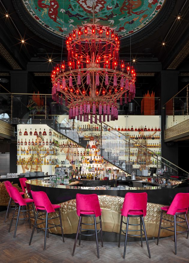 Restaurant Design Project by Anastasia Panibratova at the Radisson Collection Hotel in Moscow, Russia