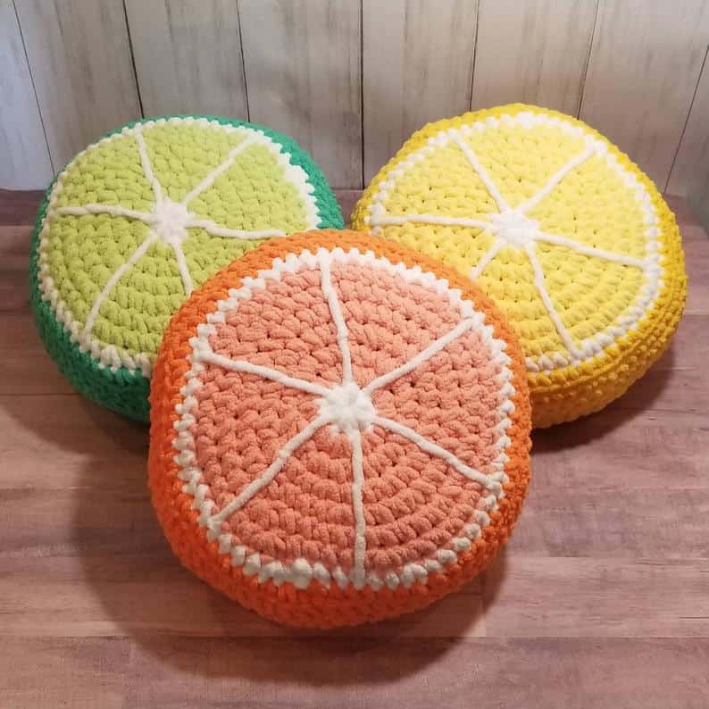 16. Citrus Fruit Slice Pillow 16. Citrus Fruit Slice Pillow