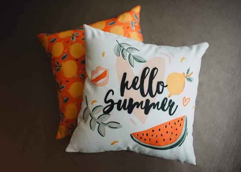 2. Hello Summer Watermelon Pillow 2. Hello Summer Watermelon Pillow