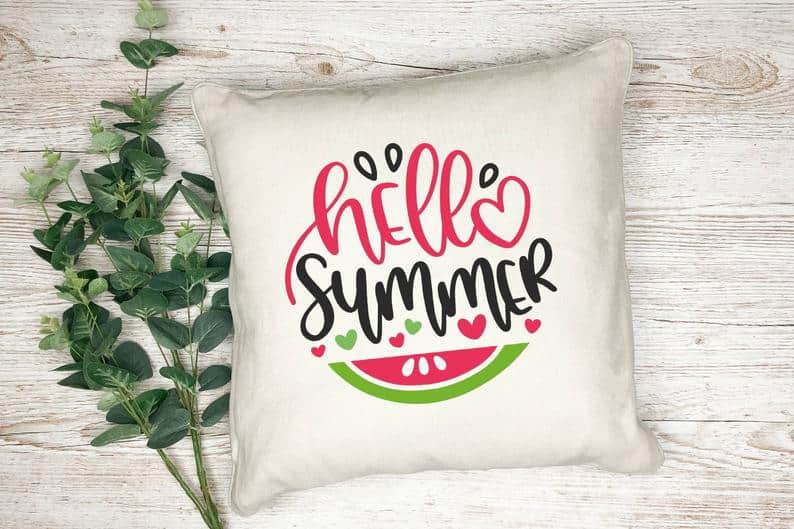 5. Summer Pillow Cover 5. Summer Pillow Cover