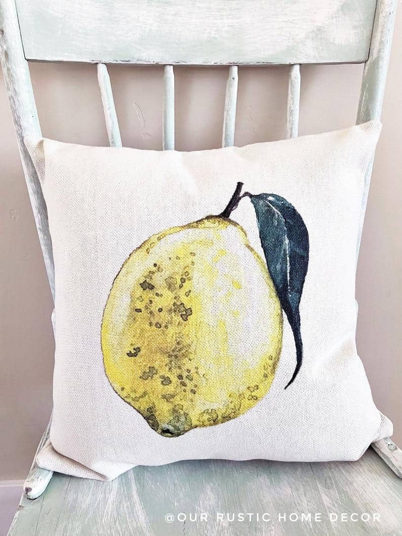 8. Lemon Pillow Cover 8. Lemon Pillow Cover